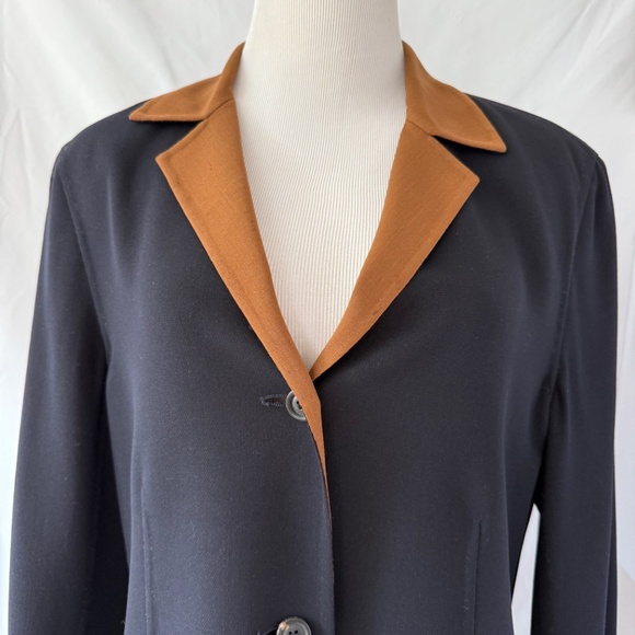 Vintage Piazza Sempione Long Wool Blazer Could also be worn as a dress Size 10 - Picture 3 of 12
